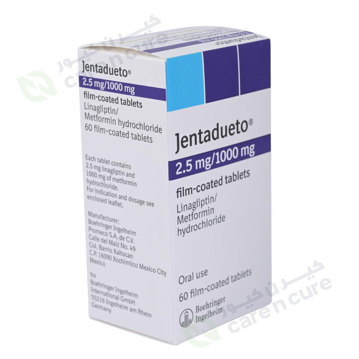 Jentadueto 2.5mg/1000 mg Fc Tablets 60 Pieces