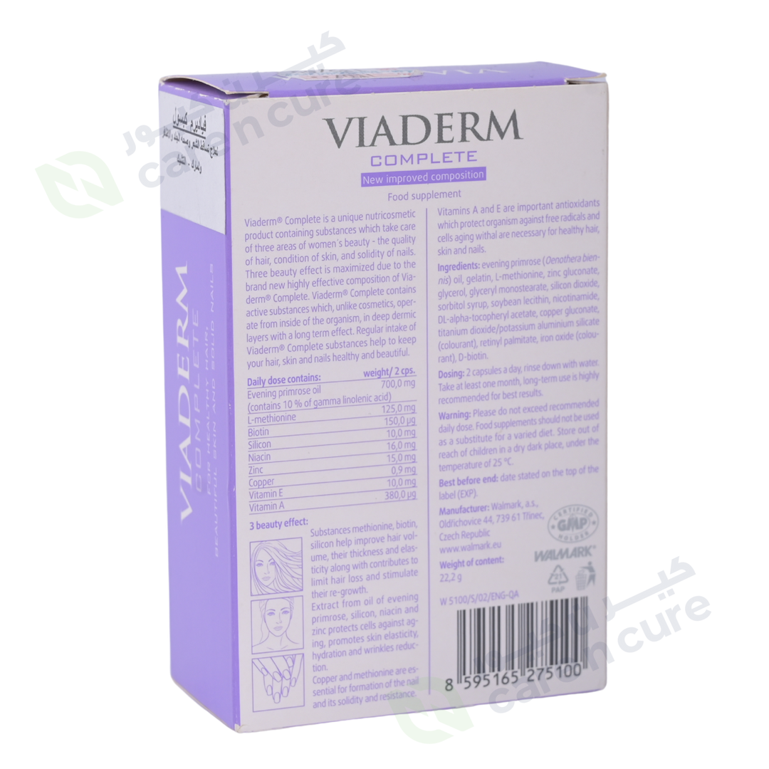 Wallmark Viaderm Complete Cap 30 Pieces
