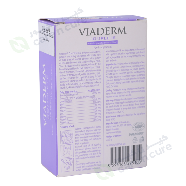 Wallmark Viaderm Complete Cap 30 Pieces