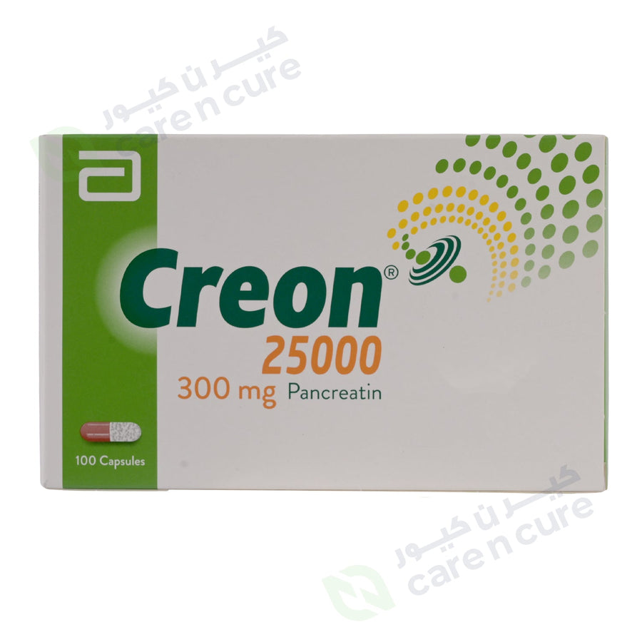 Creon 25000 300mg Cap 100 Pieces