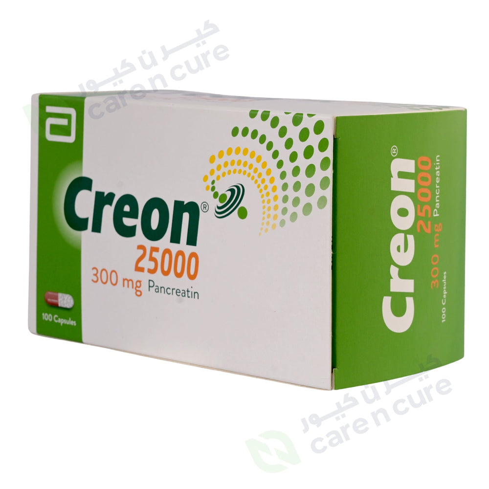 Creon 25000 300mg Cap 100 Pieces