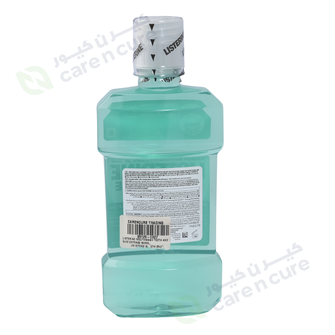 Listerine Mouthwash Teeth And Gum Defense 500ml