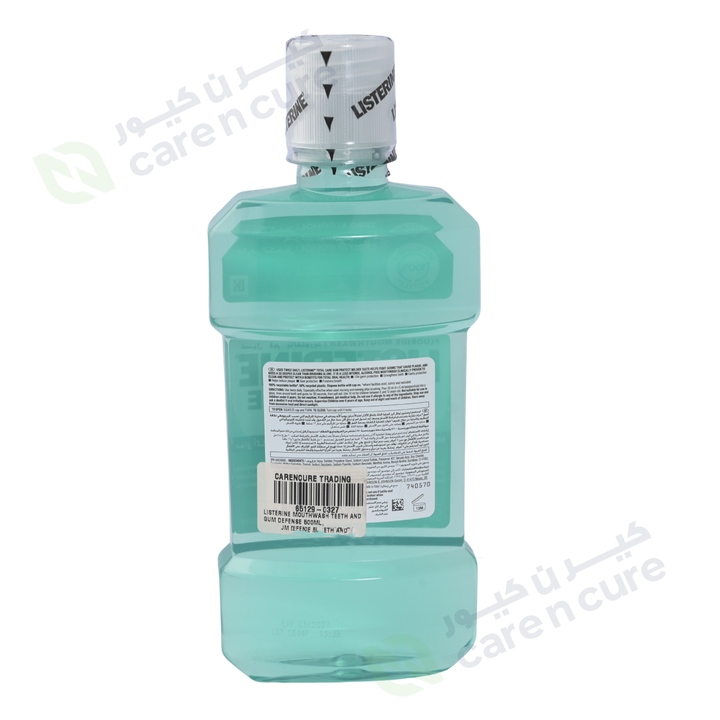 Listerine Mouthwash Teeth And Gum Defense 500ml
