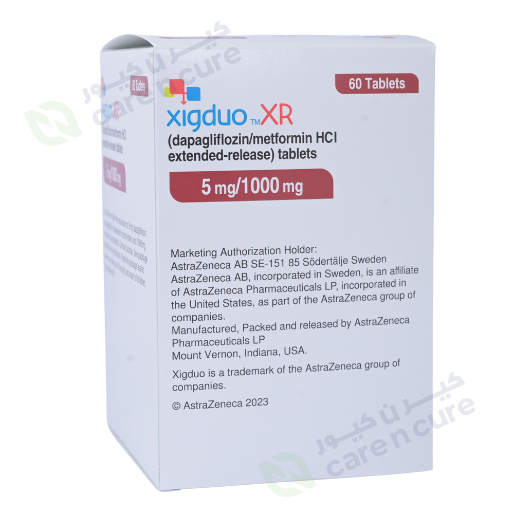 Xigduo Xr Tablets 5mg/1000mg Tablets 60 Pieces
