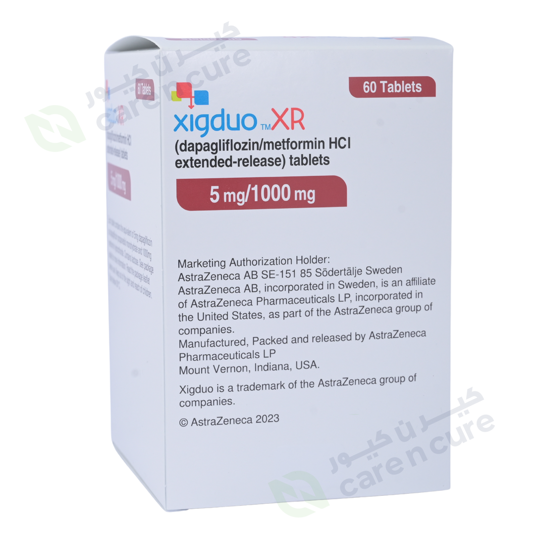 Xigduo Xr Tablets 5mg/1000mg Tablets 60 Pieces