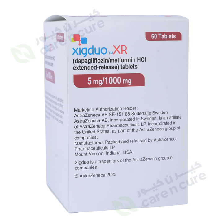 Xigduo Xr Tablets 5mg/1000mg Tablets 60 Pieces