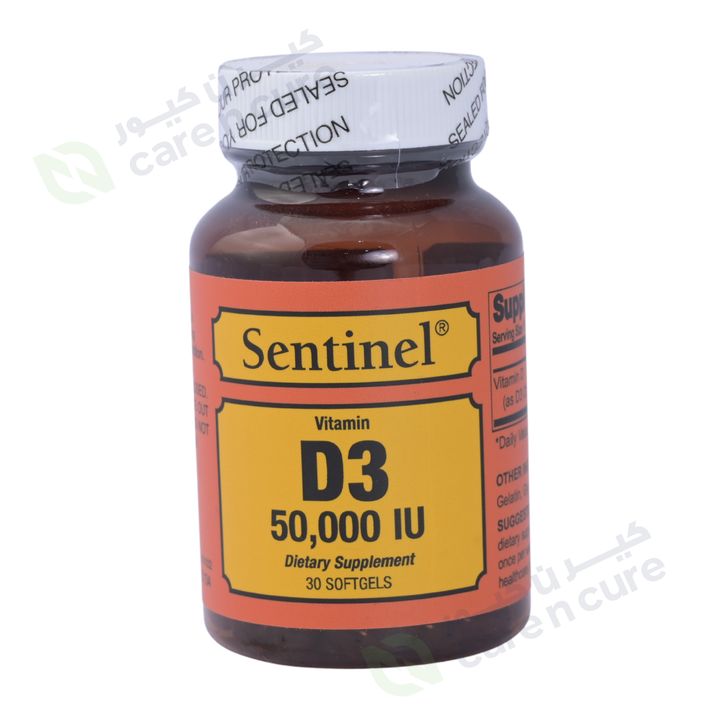 Sentinel Vitamin D3 50000 Iu Softgels 30 Pieces