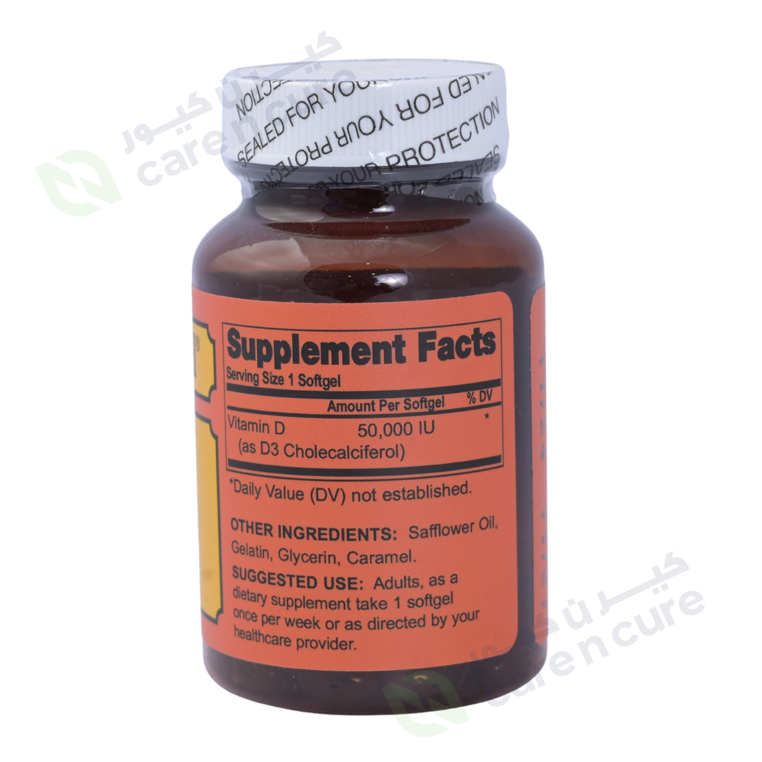 Sentinel Vitamin D3 50000 Iu Softgels 30 Pieces