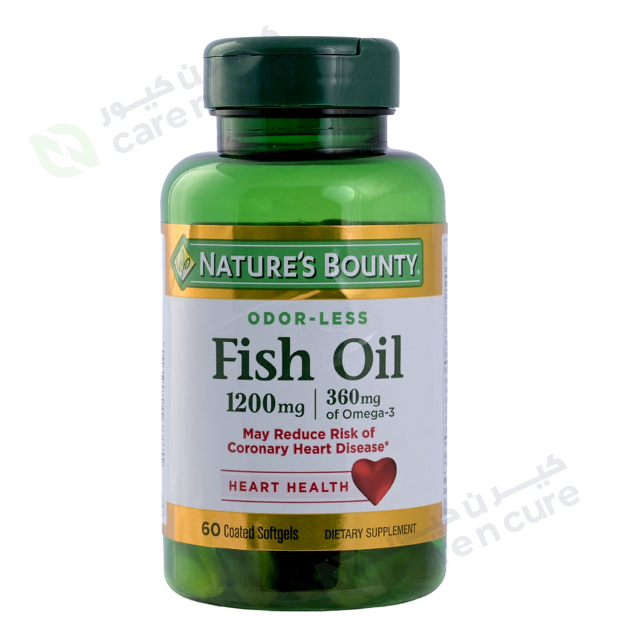 Nature's Bounty Fish Oil 1200 mg-Omega 360 Mg Softgels 60 Pieces