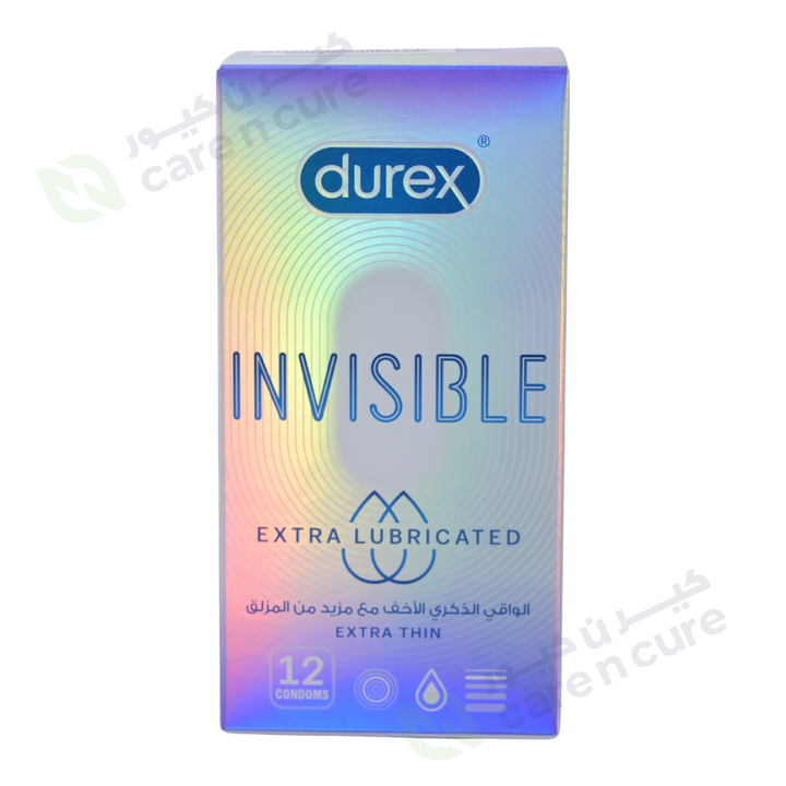 Durex Invisible Extra Thin & Extra Lubricated 12 Condoms