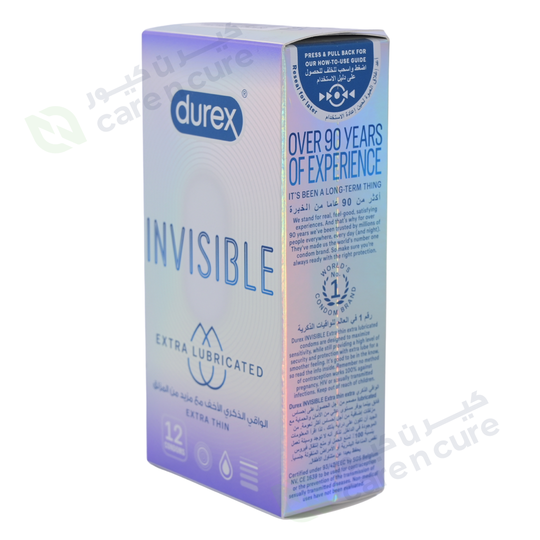 Buy Durex Inv Extra Thin & Extra Lube 12S Online at Best prices in Qatar | CarenCure pharmacy Buy Durex Inv Extra Thin & Extra Lube 12S Online at Best prices in Qatar | CarenCure pharmacy