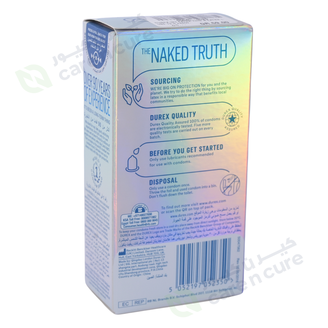 Durex Invisible Extra Thin & Extra Lubricated 12 Condoms