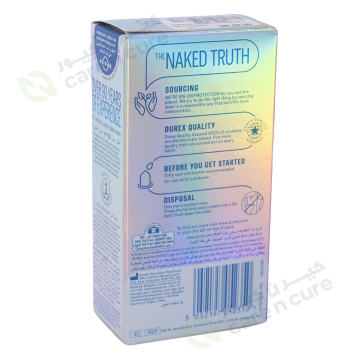 Durex Invisible Extra Thin & Extra Lubricated 12 Condoms