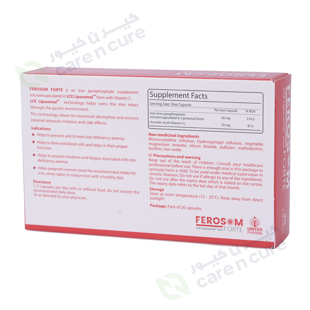 Ferosom Forte Capsules 20 Pieces
