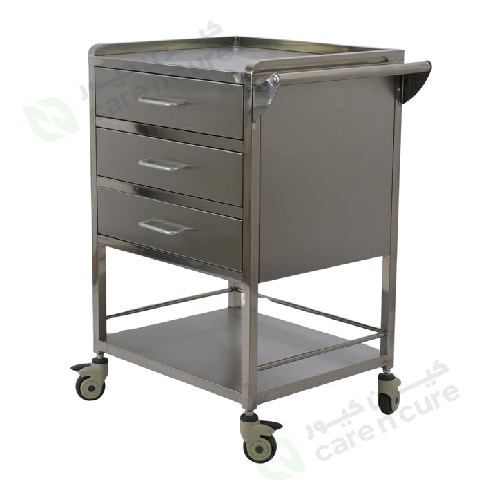 Medica Dressing Trolly Three Drawer [304] (58 X 48 X 88)