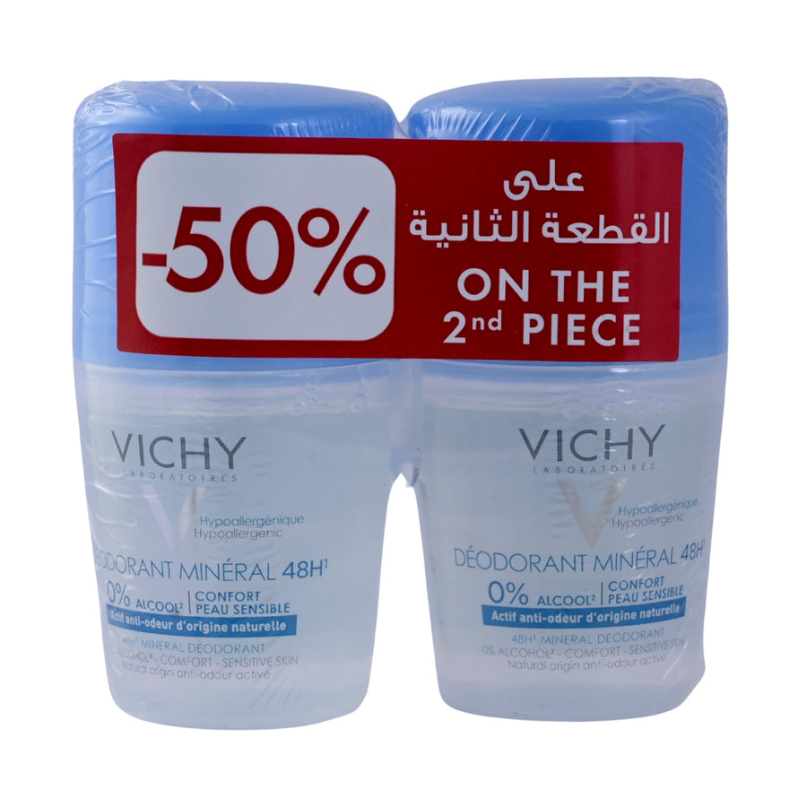 Vichy Deo Bog 50% Deodorant Mineral 48H Roll On 50 ml
