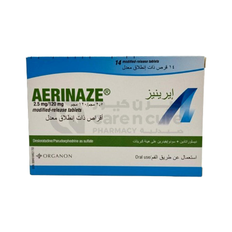 Aerinaze 2.5mg / 120mg Tab 14 Pieces