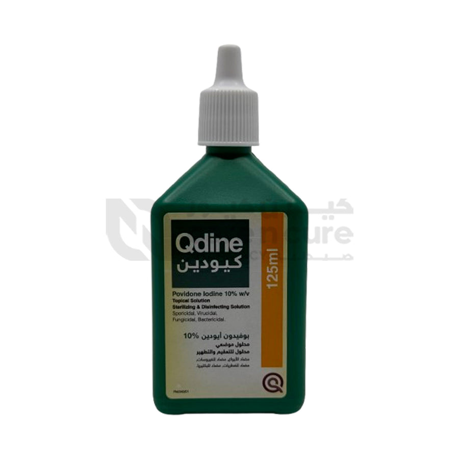 Qdine Povidone Iodine Solution 125 ml