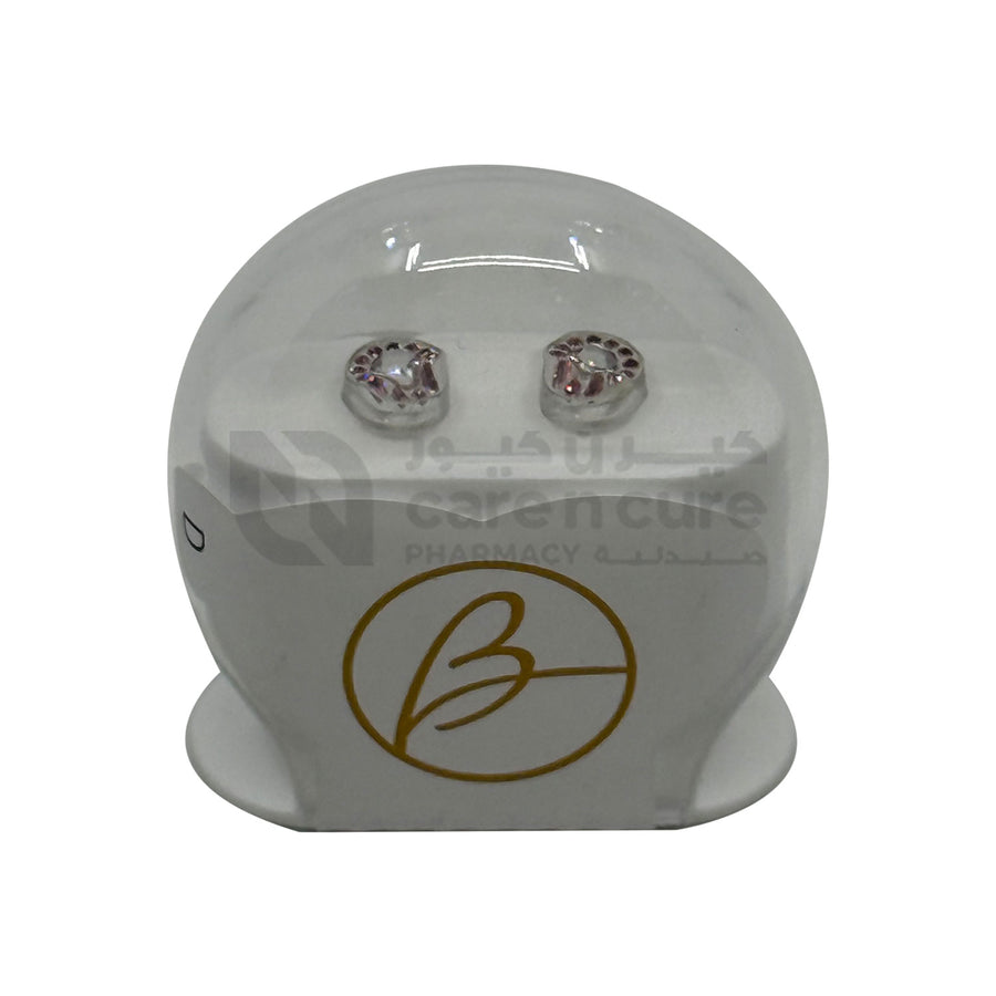 Blomdahl Mp Brilli Halo 6 mm, Lig Rose/Crystal