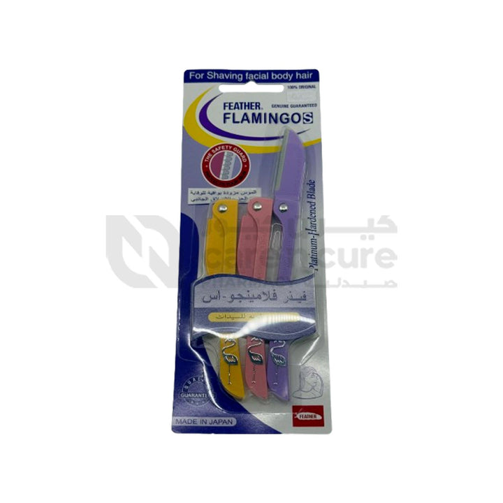 Feather Flamingos Ladys Lazor 3 Pieces