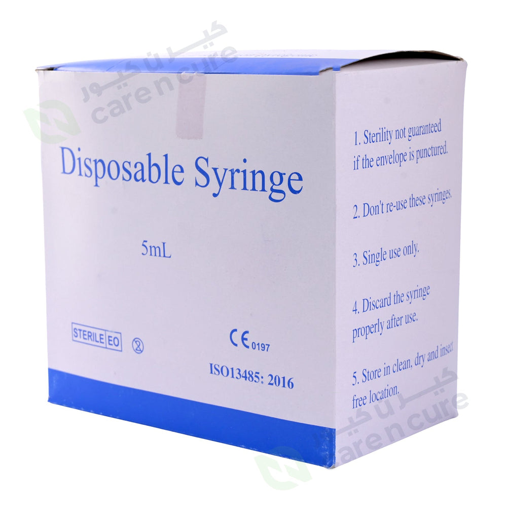 Disposable Syringe 24 gm 5 ml 100 Pieces