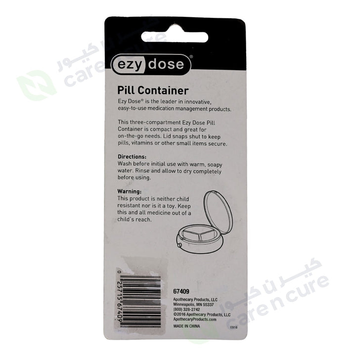 Ezy Dose Portable Pill Container 67409