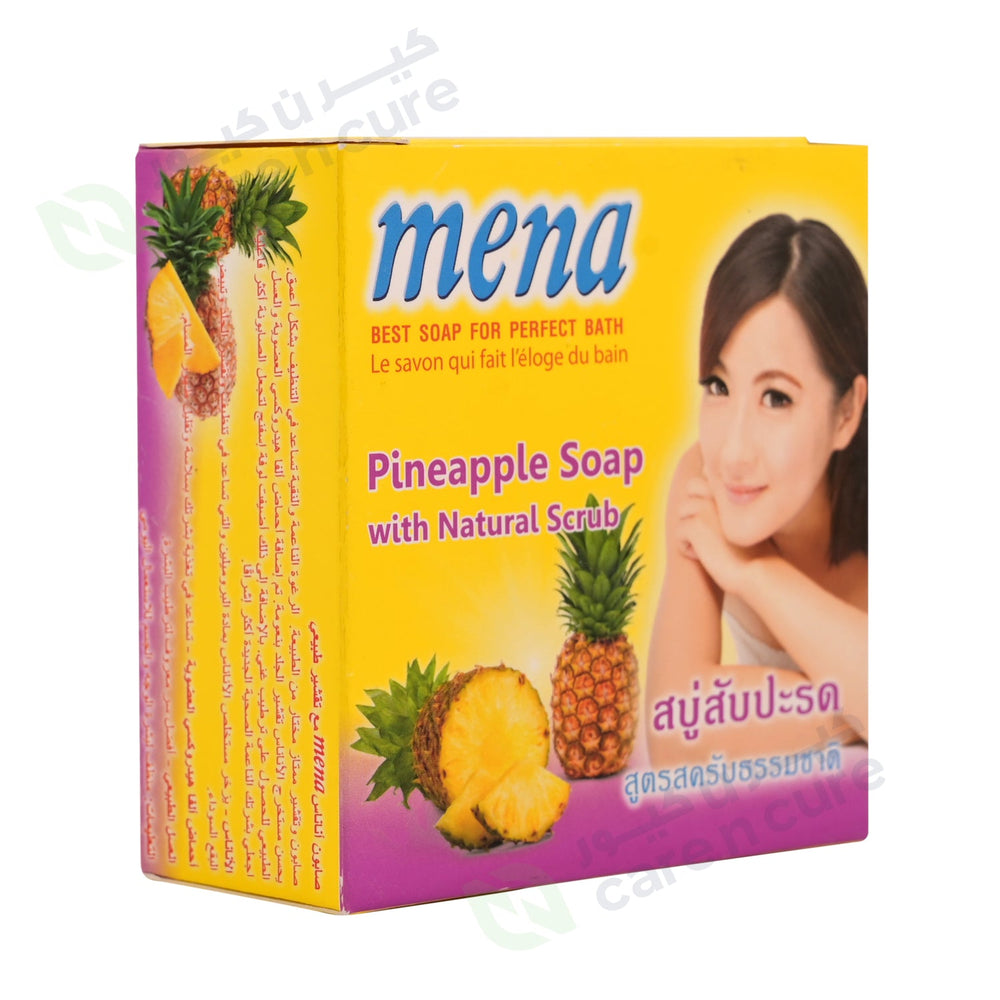 Mena Pineapple Soap With Natural Scrub 150 gm
