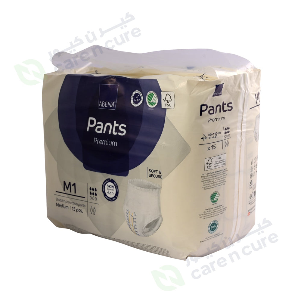 Abena Pants Premium M1 80- 110 cm (Medium) 15 Pieces