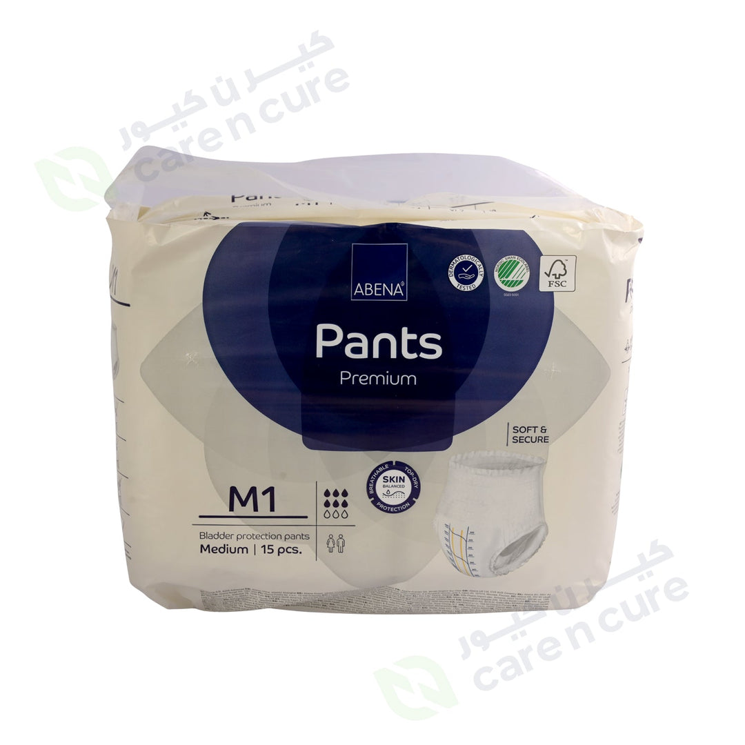 Abena Pants Premium M1 80- 110 cm (Medium) 15 Pieces