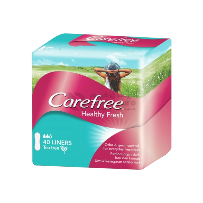 Carefree Healthy Fresh 40 Liners  Tea Tree
