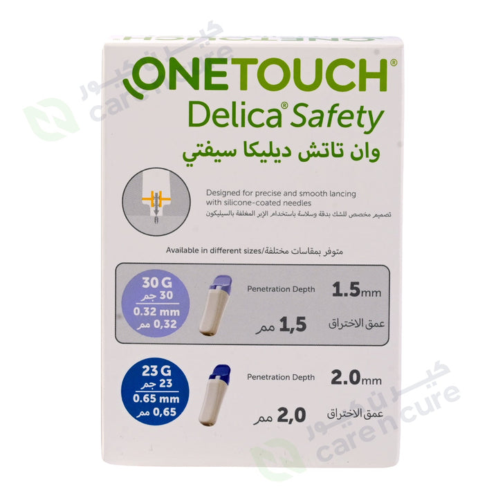 One Touch Delica Safety Lancet 100 Pieces