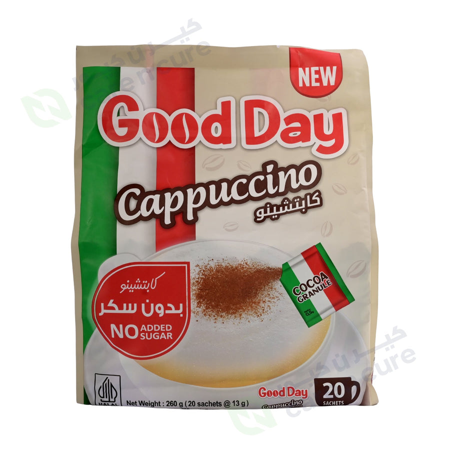 Good Day Cappuccino No Sugar 20 Sachets 13g