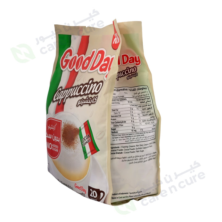 Good Day Cappuccino No Sugar 20 Sachets 13g
