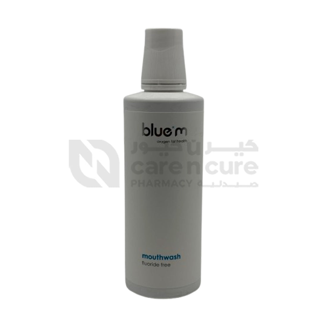 Blue M Mouth Wash Fluoride Free 500 ml