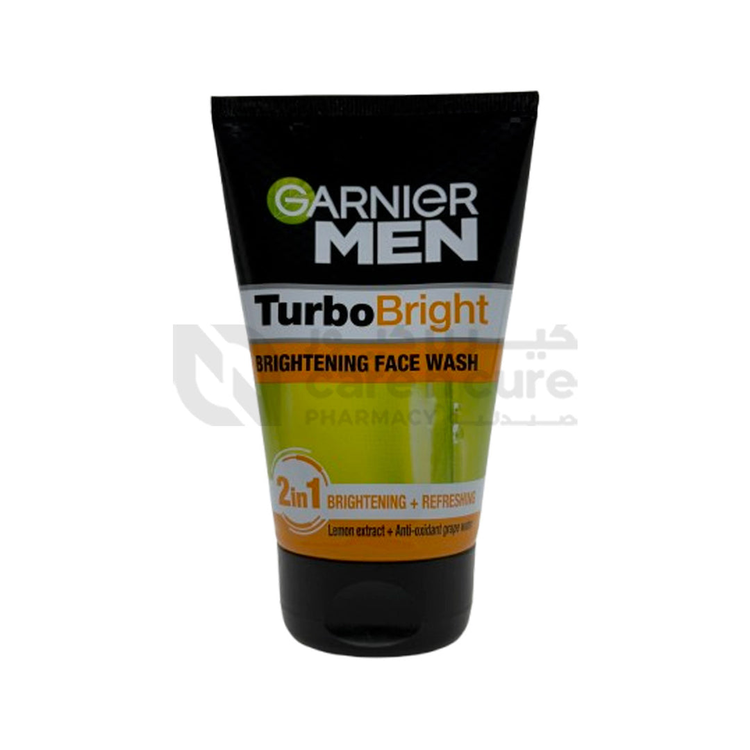 Garnier Men Turbo Brightening Face Wash Lemon 100g Garnier Men Turbo Brightening Face Wash Lemon 100g