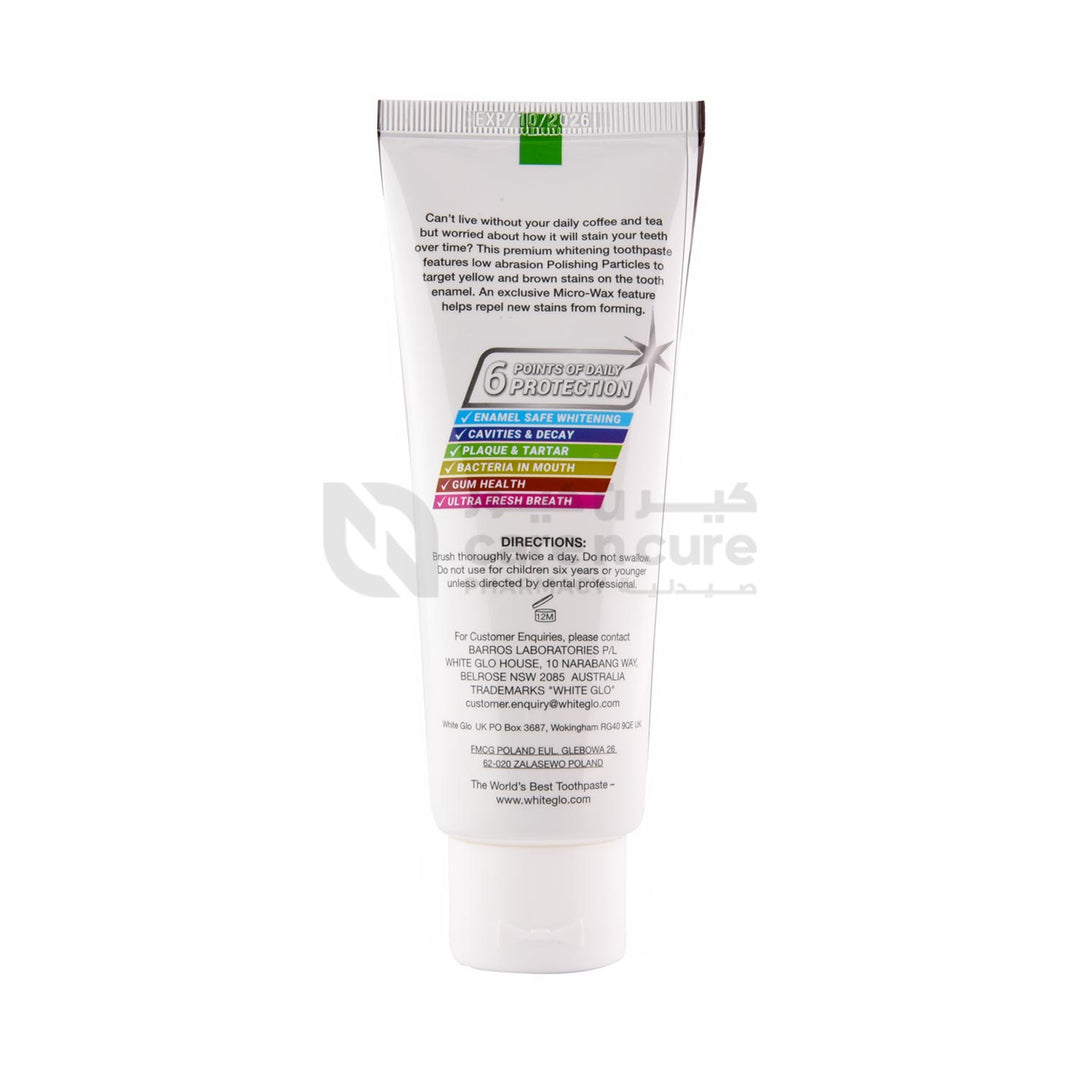 Coffee And Tea Drinkers Formula Whitening Toothpaste