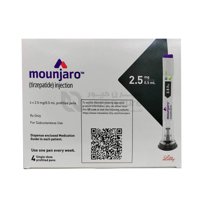 Mounjaro 2.5 mg/0.5 ml Pre-Filled Pen 4 Pieces (Original Prescription Is Mandatory Upon Delivery)