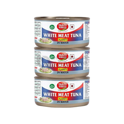 Tasty Nibbles White Meat Tuna Flakes In Water 3 Pieces Offer