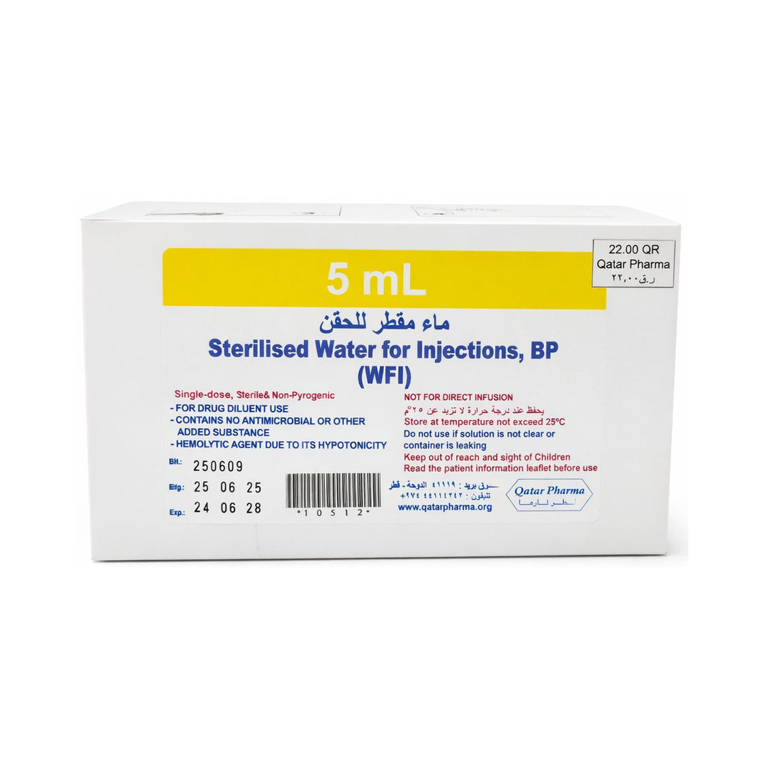 Sterilised Water For Injection Bp 5 ml X 35