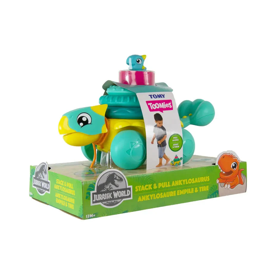 Toomies Jurassic World Stack & Pull Ankylosaurus Toomies Jurassic World Stack & Pull Ankylosaurus