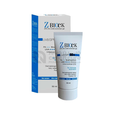 Ethicare Z Block Spf50+ Sunscreen Gel 50 gm 1+ 1 Offer