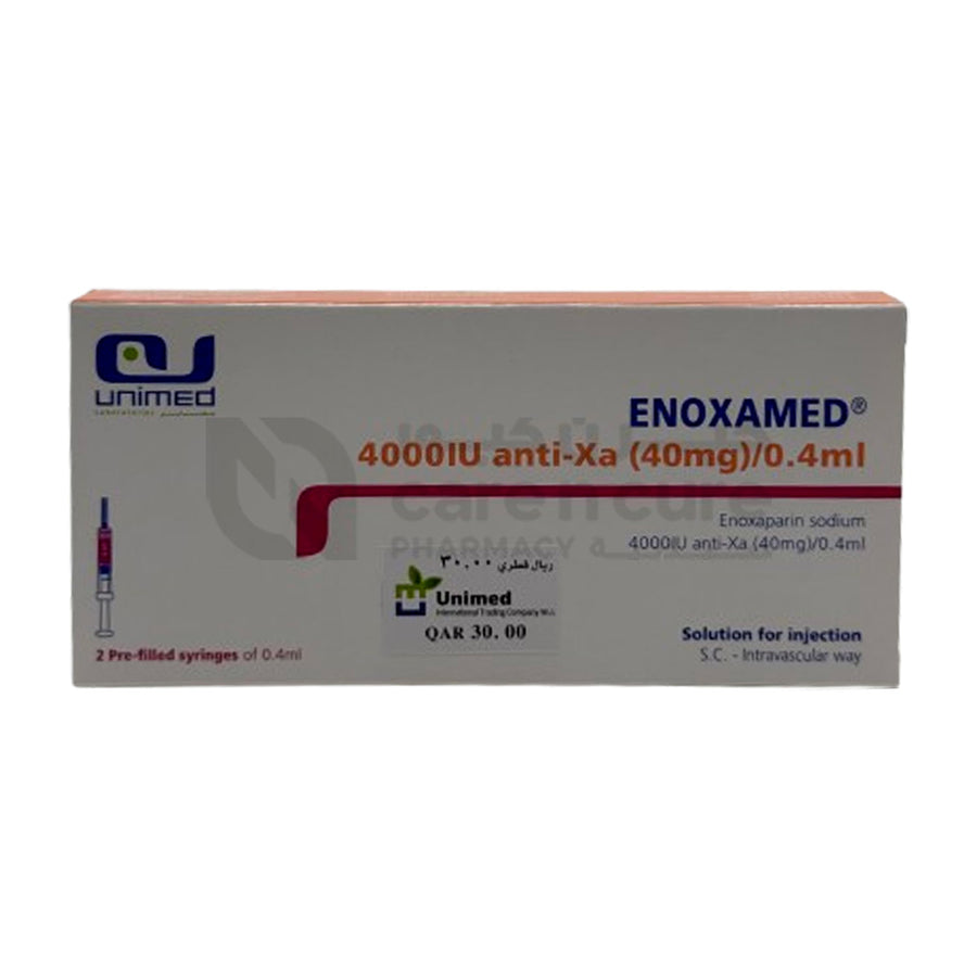 Enoxamed 40 mg Pre Filled Injection 0.4 ml X 2 Pieces