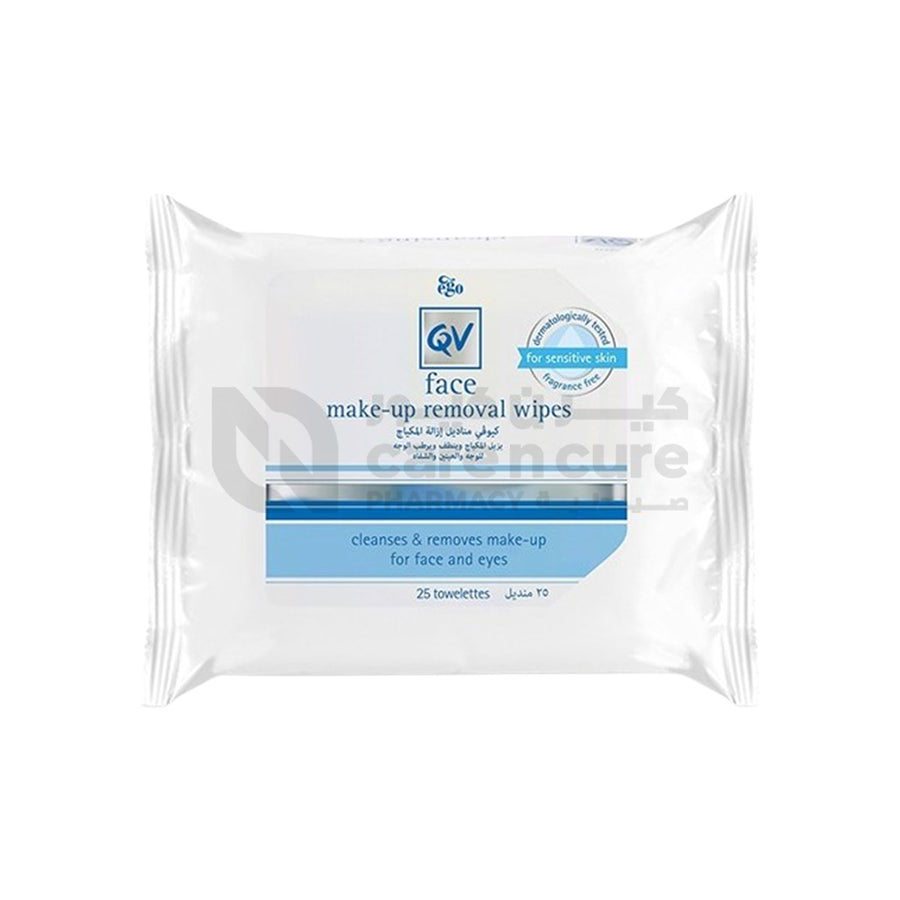 Qv Face Make-Up Removal Wipes 25 Pieces