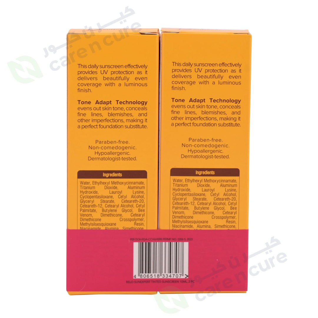 Belo Sunexpert Tinted 10 ml Spf 50 2 Pieces Offer