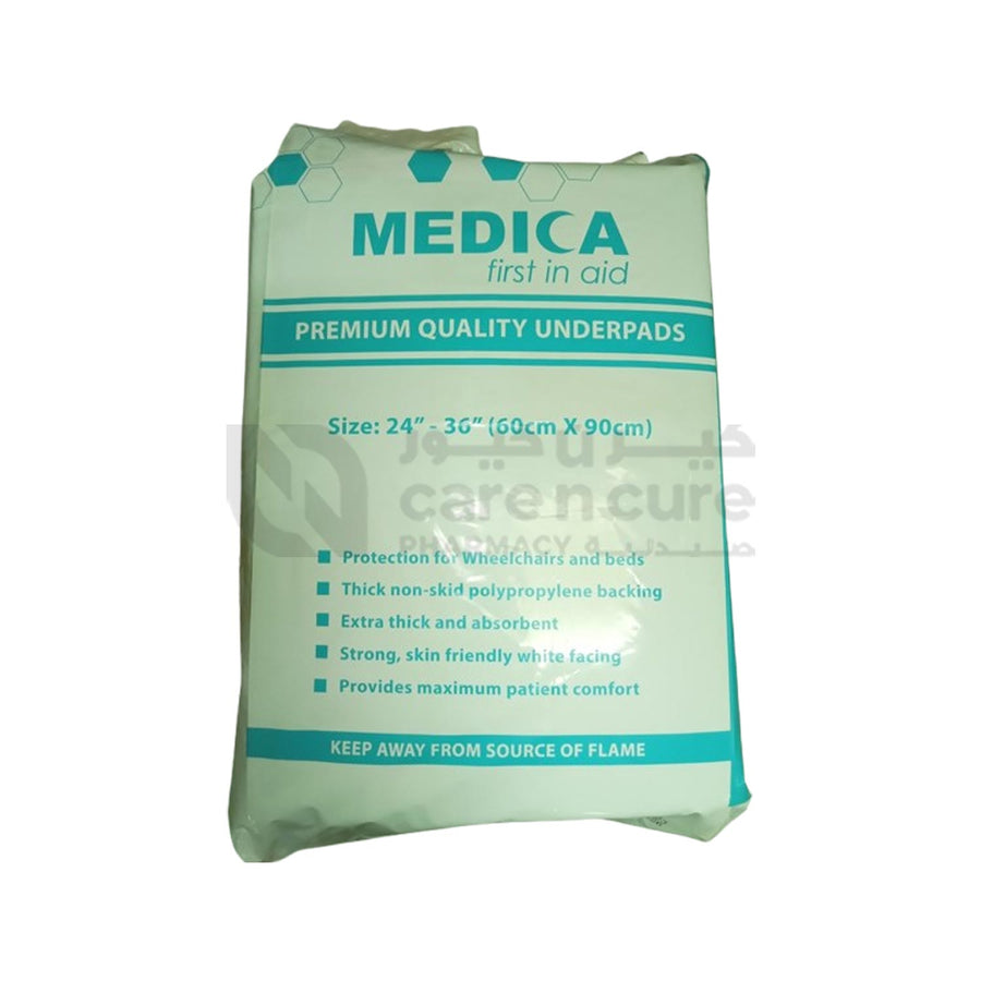 Medica Underpads (24"-36") 60Cm X 90 cm 15 Pieces