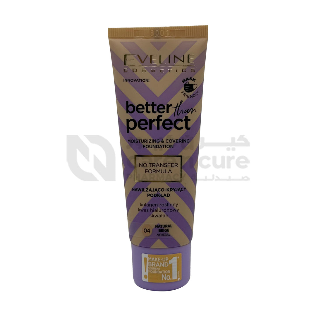 Eveline Better Than Perfect Foundation No 04 Natural Beige 30 ml Eveline Better Than Perfect Foundation No 04 Natural Beige 30 ml