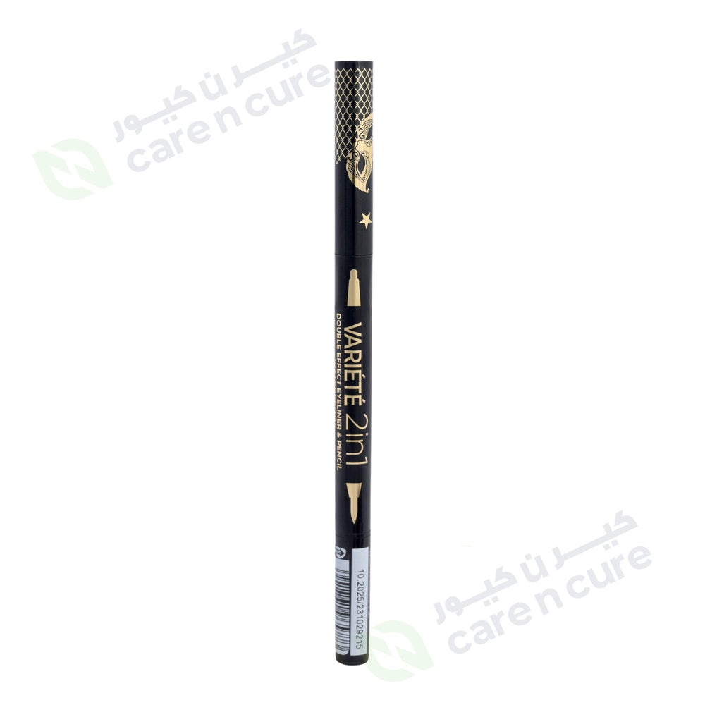 Eveline Eyeliner Variete Double Effect 2 In1 Ultra Black