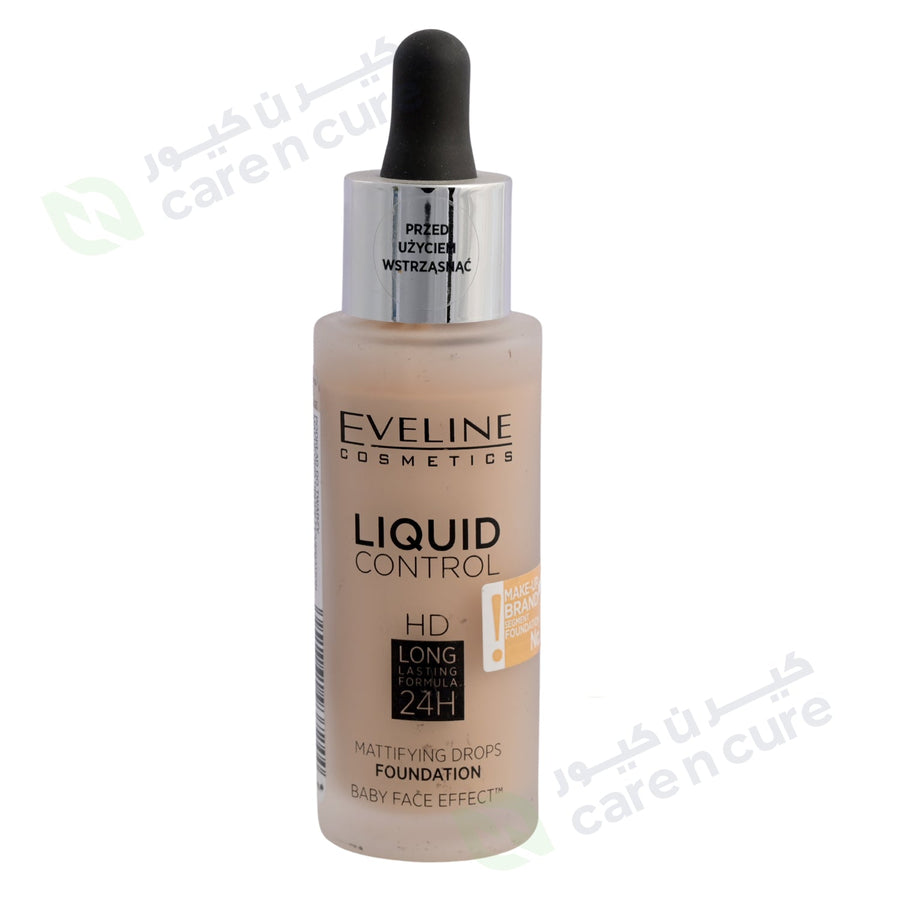 Eveline Liquid Control Foundation With Dropper 010 Light Beige 32 ml