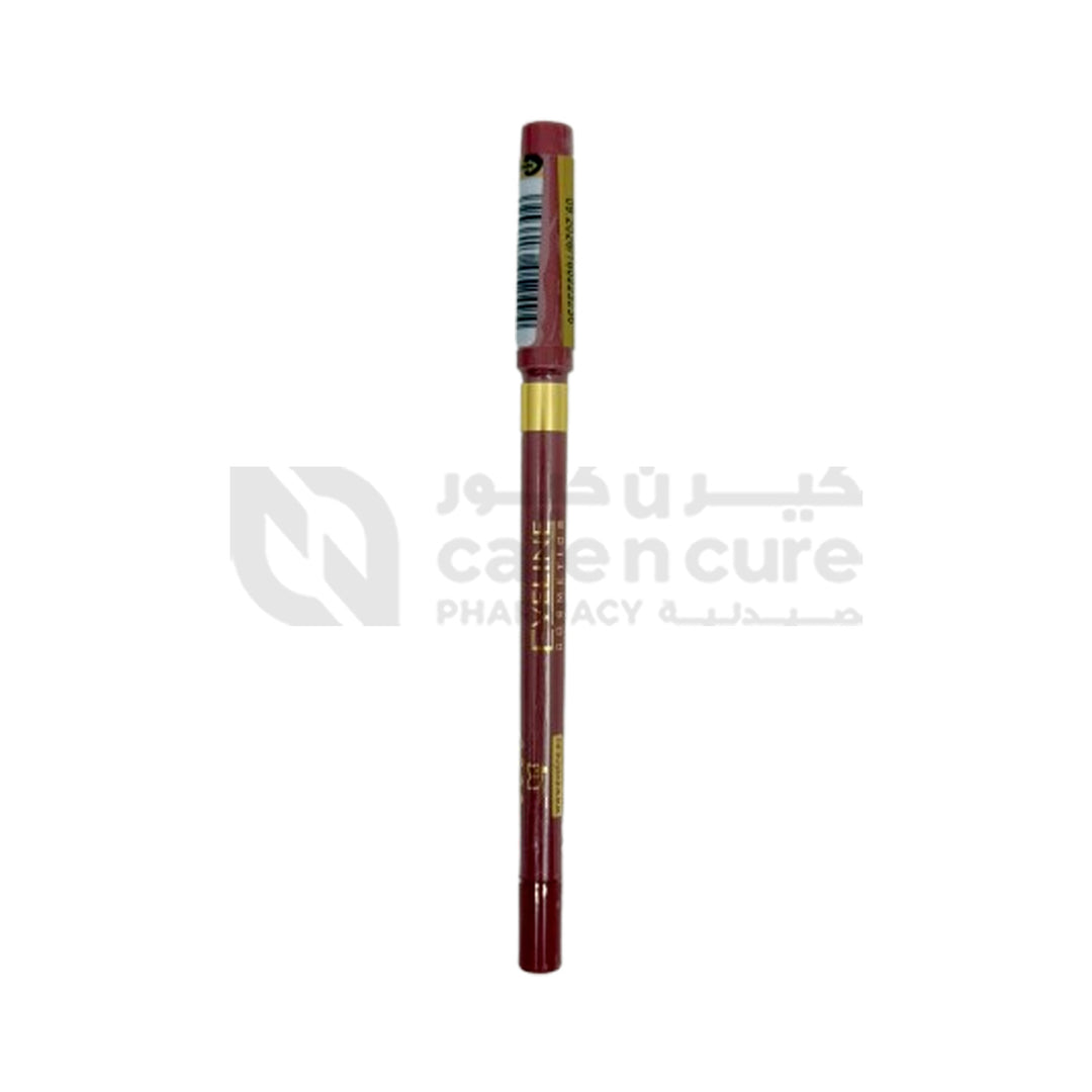 Eveline Variete Gel Lip Liner Pencil Matt Waterproof No3 Dusty Rose