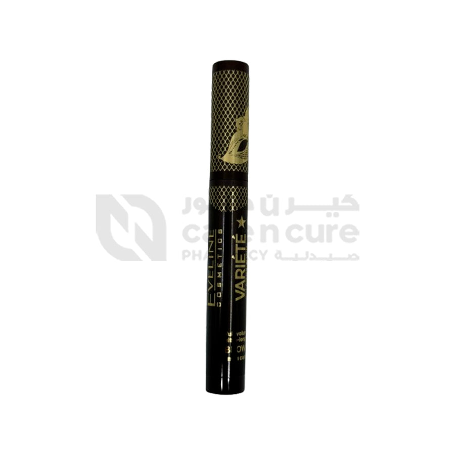 Eveline Variete Lashes Show Thickening And Lengthening Brown Color Mascara